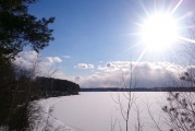 Зимнее водохранилище